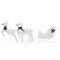 Outdoor White Christmas Decoration with 100 LEDs - Reindeer & Sleigh